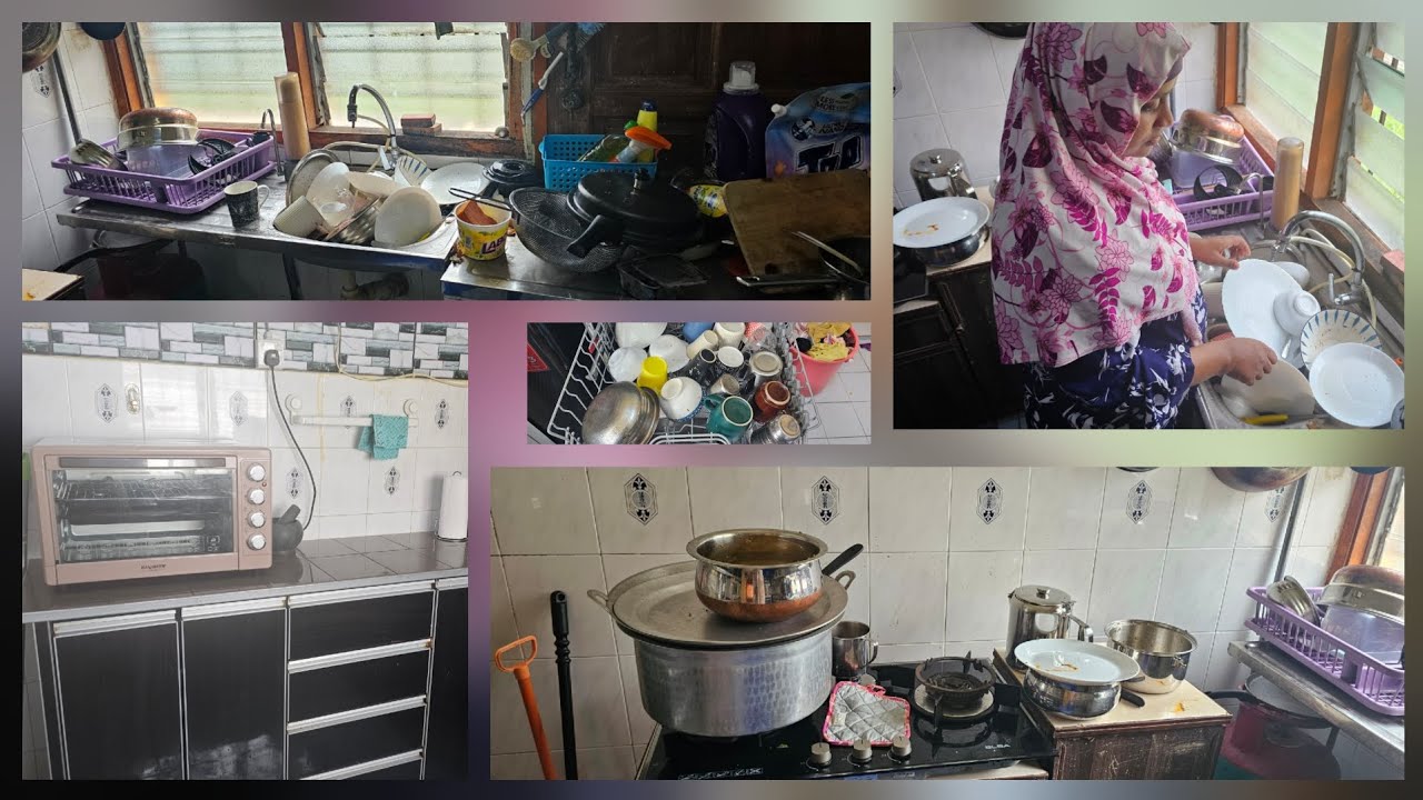Cleaning Motivation Vlog| After heavy Cooking Mutton Biriyani| Cleaning my messy kitchen😭😒
