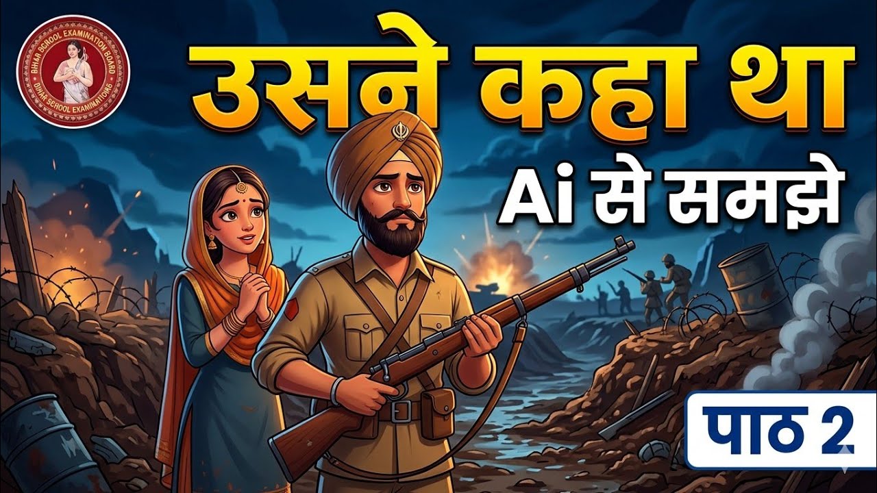 📖 उसने कहा था | Class 12th Bihar Board Hindi | Full Explanation #biharboard #film #hindi #education 