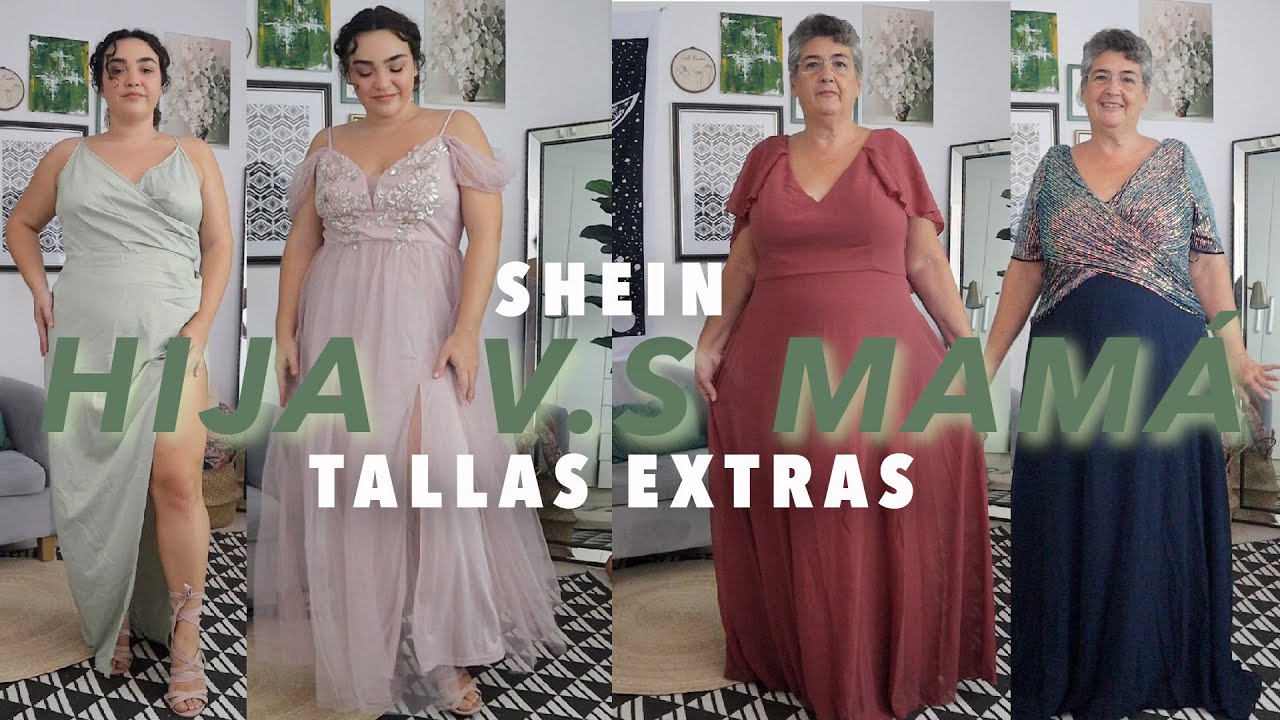 Probando vestidos de fiesta *CON MI MAMÁ* (Haul SheIn Tallas Extras)