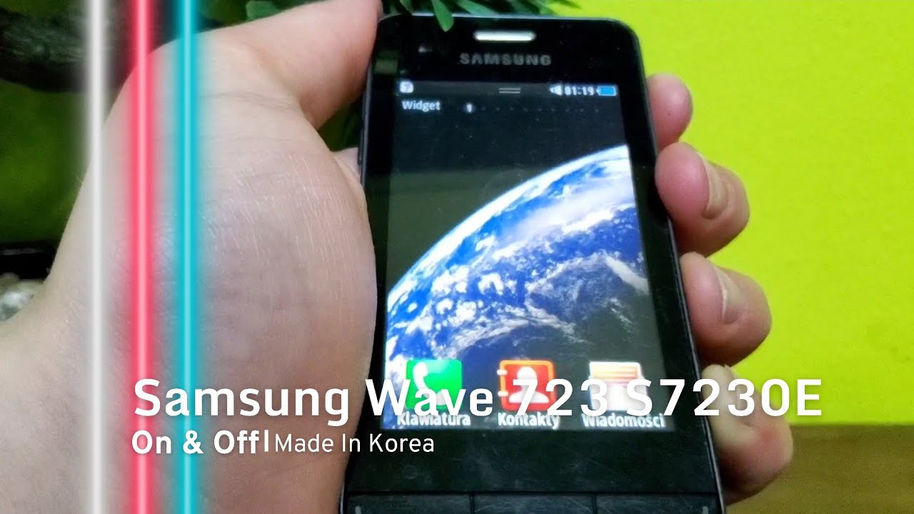 Samsung Wave 723 S7230E (Era GSM Poland) - On & Off