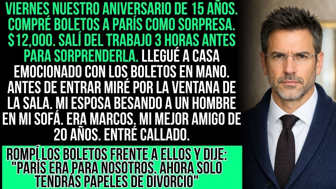 Planeé Viaje Sorpresa De Aniversario Para Mi Esposa. Llegué A Casa Temprano Y La Vi En La Sala Con..
