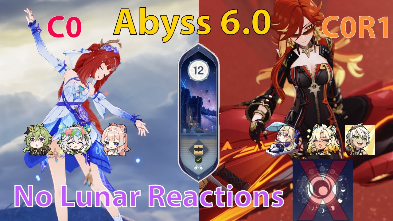 Genshin Impact Spiral Abyss 6.0b | C0 Nilou, C0R1 Mavuika | NO Flins, NO Lauma, NO Ineffa, NO Iansan