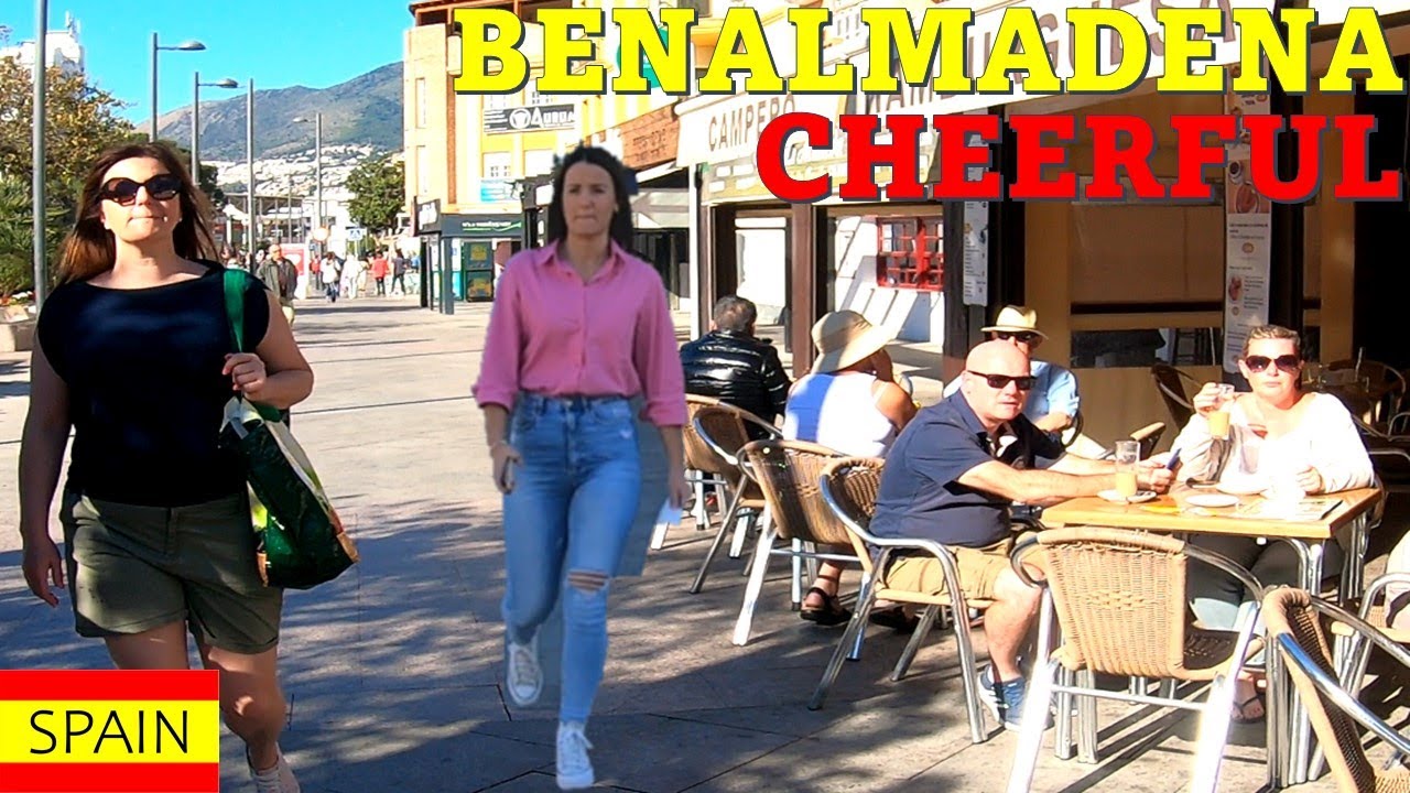 Benalmadena March 2022 Street Walk Spain Malaga Costa del Sol Arroyo de la Miel