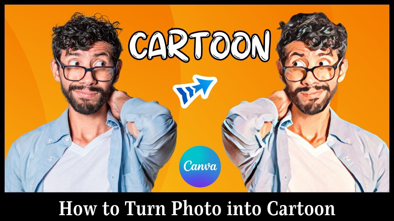 How to Turn Photo into Cartoon in Canva | Canva Tutorial for Beginners 📷