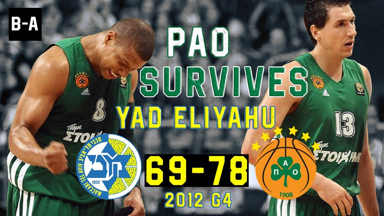 PANATHINAIKOS SURVIVES IN YAD ELIYAHU | Maccabi - Panathinaikos 69-78 | 2012 EL Playoffs G4