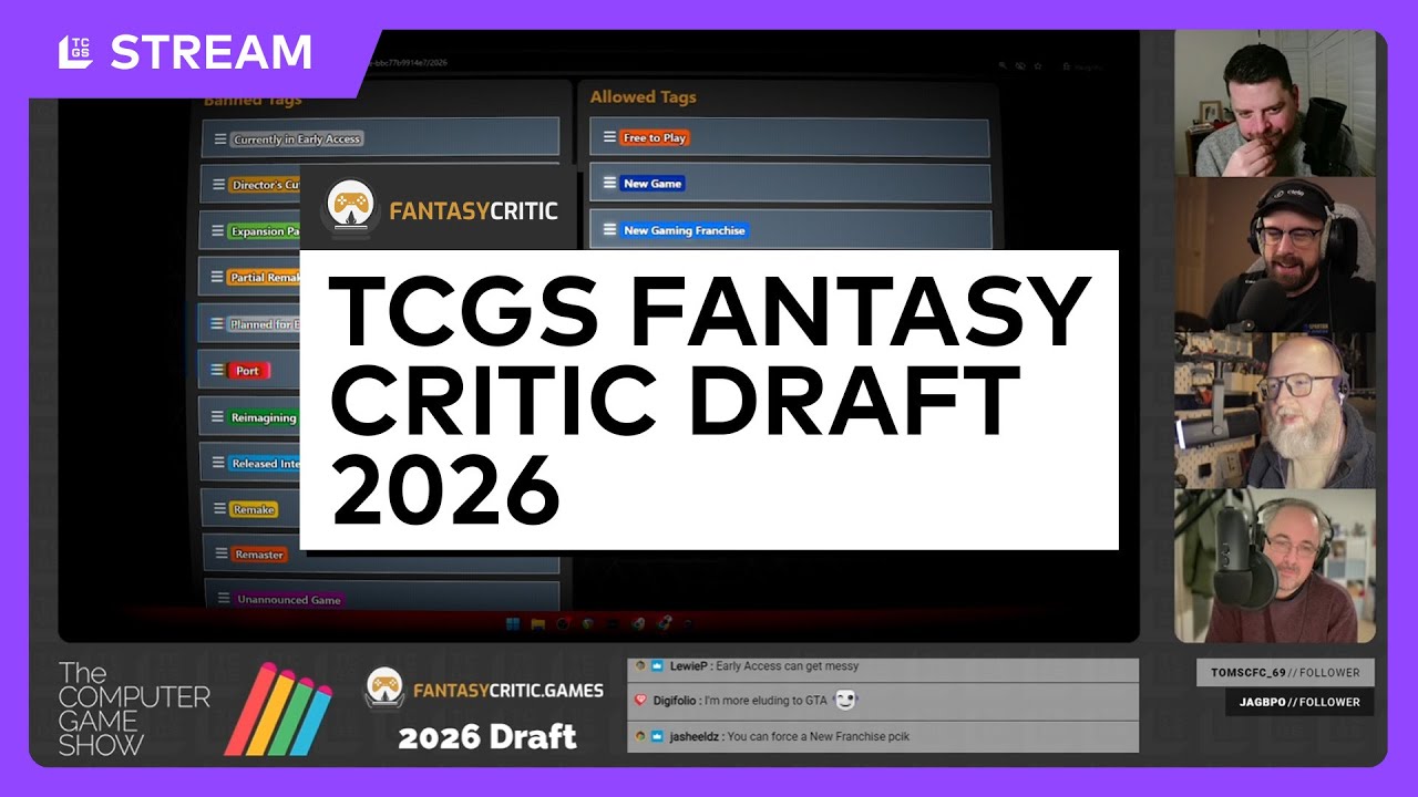 TCGS Fantasy Critic Draft 2026