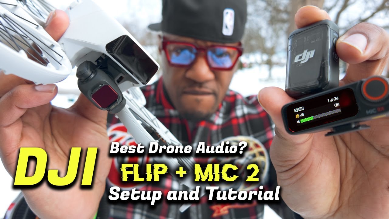 DJI Flip & Mic 2 Full Tutorial - How  to record audio with a Drone.