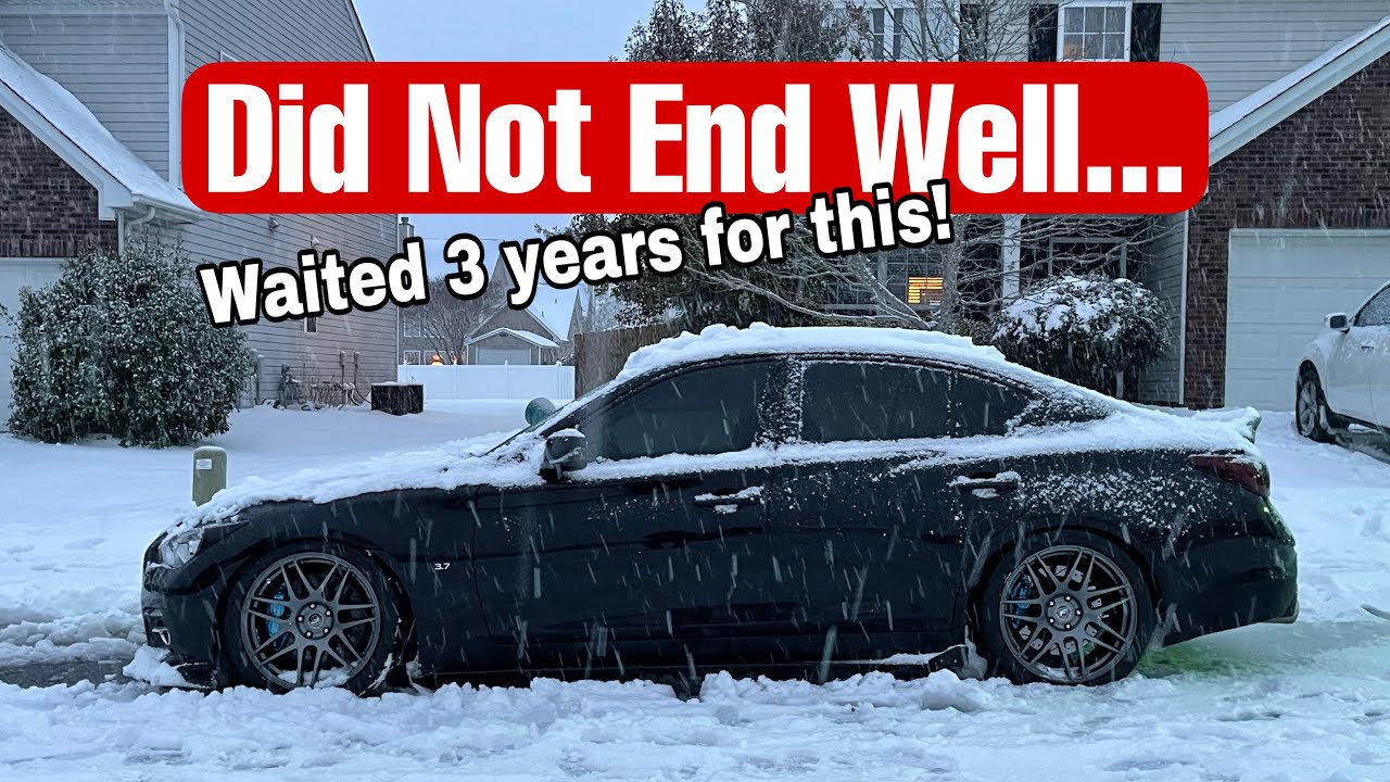 FIRST Snow Drive Does NOT End Well for the Q50!!