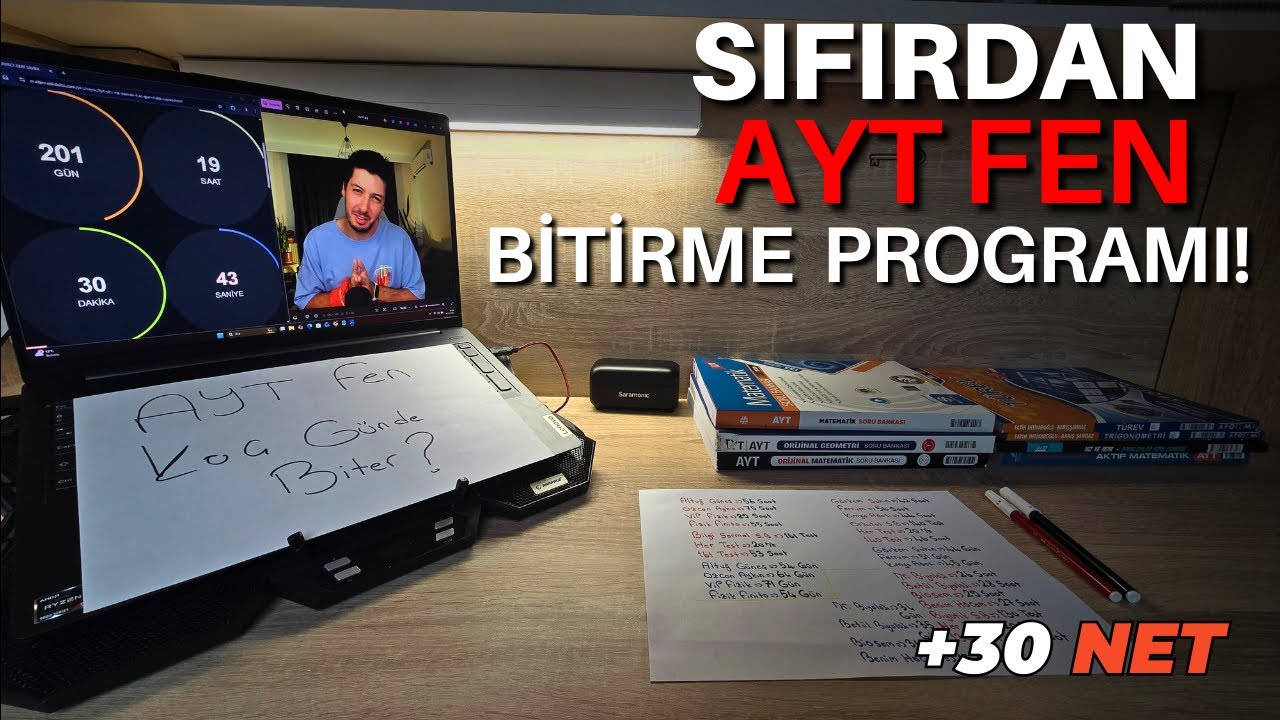 Sıfırdan Ayt Fen Kaç Günde Biter? | +30 Net | VERİLERLE SUNDUM! #yks #yks2026