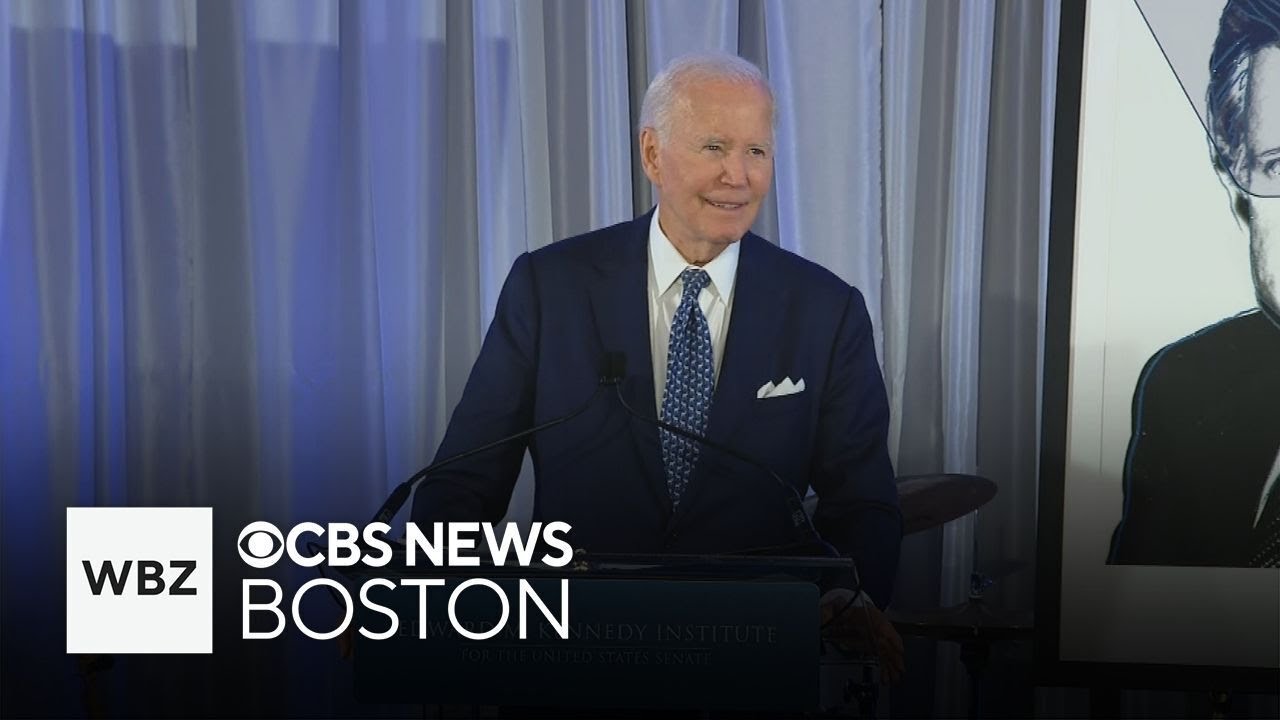 Biden calls on Americans to challenge Trump administration as he receives award in Boston