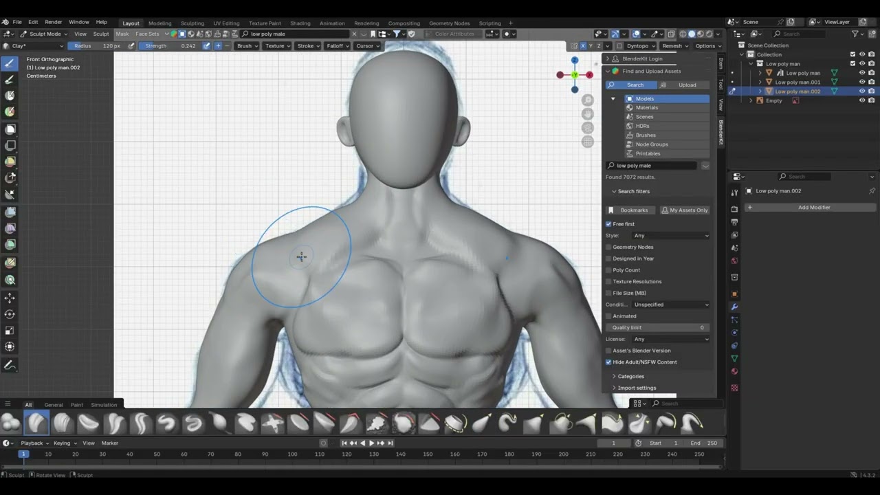 3D Sculpt timelapse