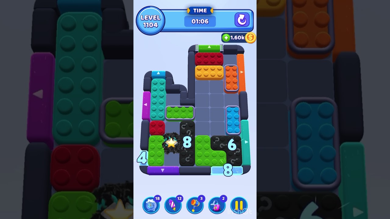 Color Block Jam Level 1104 &ndash; Full Puzzle Solution (No Boosters)
