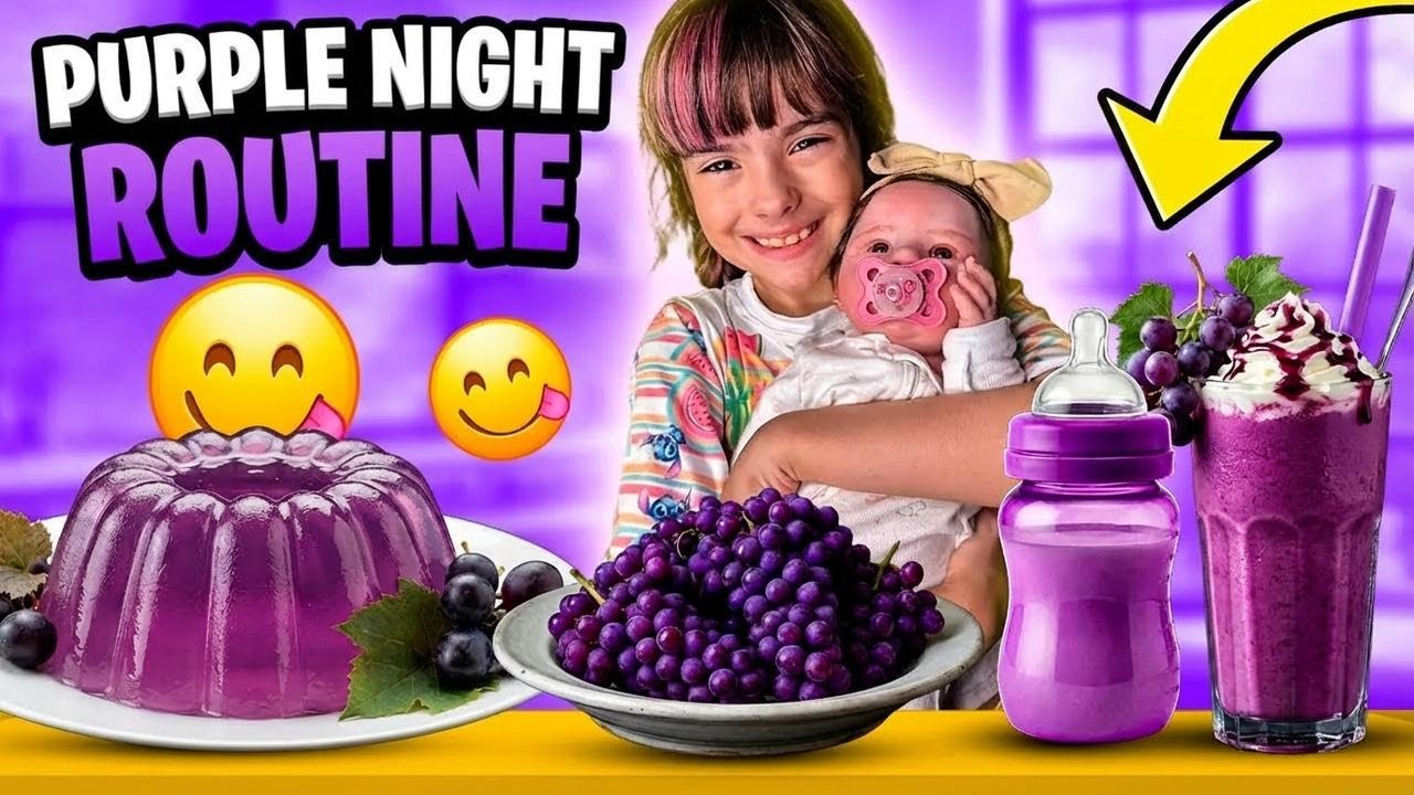 Purple Night Routine 💜 | Solid Silicone Reborn Baby
