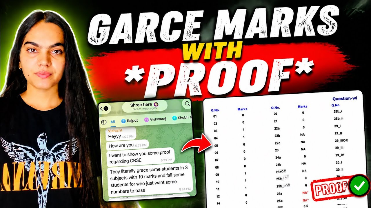 💯*GRACE MARKS *Proofs*with marksheets #cbse #exam #class12 
