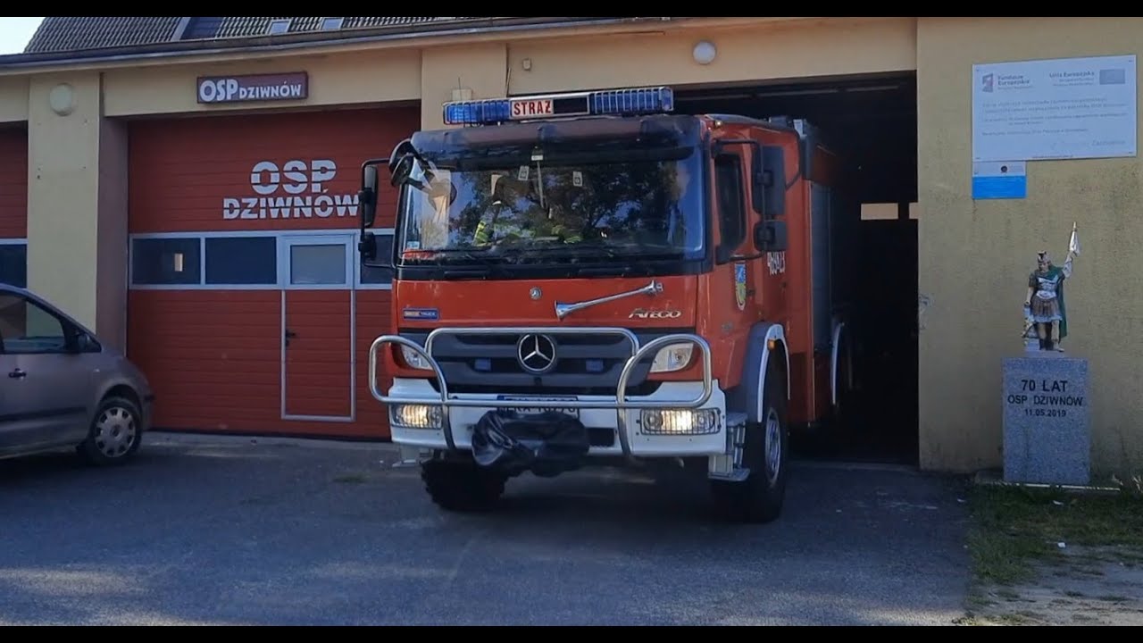 [ALARM OSP][WYJAZD ALARMOWY] 469[Z]23 - GBA 2,5/25 Mercedes-Benz Atego 1329/MT z OSP Dziwnów do NZK.