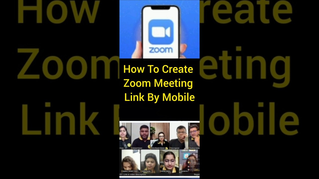 How to Create Zoom Link on Mobile in 30 Seconds! 📱💻 #ZoomTips #Shorts #OnlineMeeting #ZoomHack