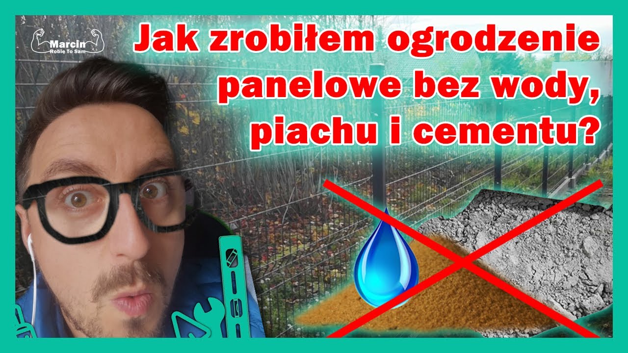 Jak zrobić ogrodzenie panelowe bez wody, piachu i cementu? #budowlaniec #budowlańcy #quikset #1