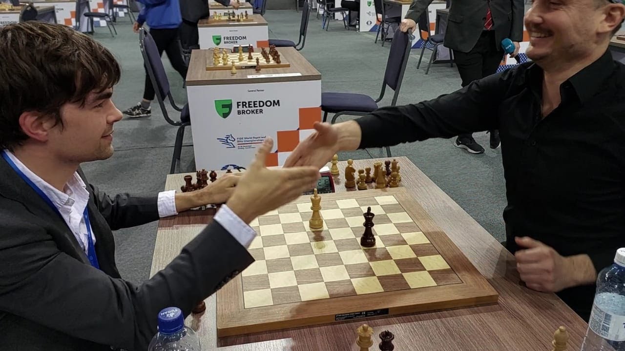 A crazy Rook vs Knight endgame ends with a smile | Jorden Van Foreest vs Timur Gareyev | World Rapid