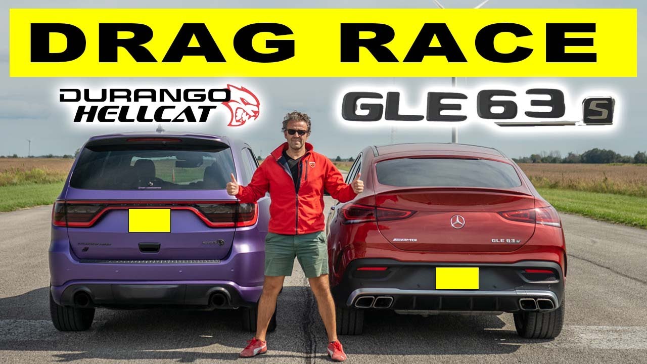 Dodge Durango Hellcat против Mercedes GLE 63 AMG S, дрэг-н-ролльная гонка. Могло быть и хуже...