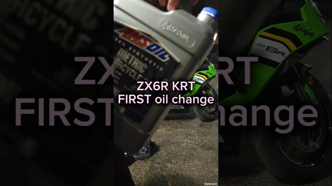 2025 ZX6R FIRST oil change