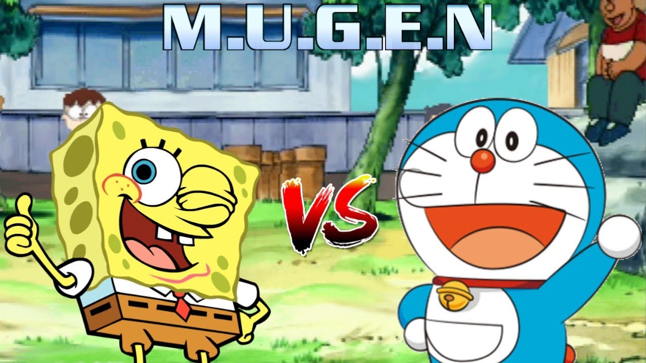 Spongebob ( Nickelodeon ) vs Doraemon ( Anime ) | M.I.G | Cartoon vs Anime Mugen Battle