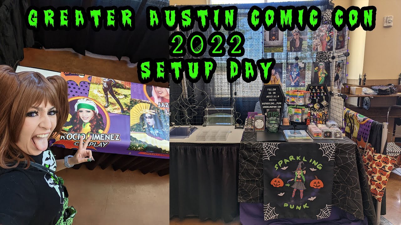Greater Austin Comic Con 2022 - Setup Day: Cosplay Guest Booth