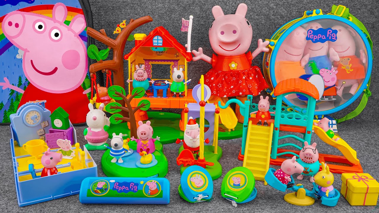 103 Minutes of Satisfying ASMR Unboxing | Adorable Peppa Pig Playful Treehouse & Playground Playset