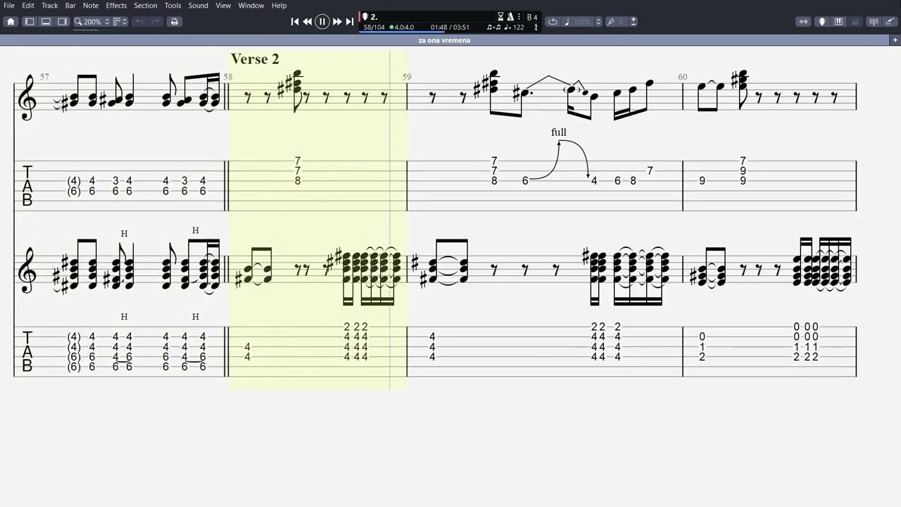 Novi Fosili - Za ona Dobra Stara Vremena (Guitar Pro Tablatura)