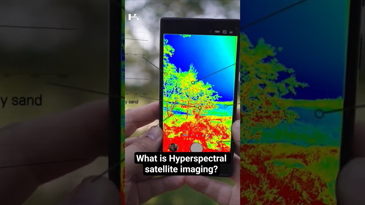 Hyperspectral satellite imaging in a nutshell 🛰️ #space #spacetechnology #smallsatellite #shorts