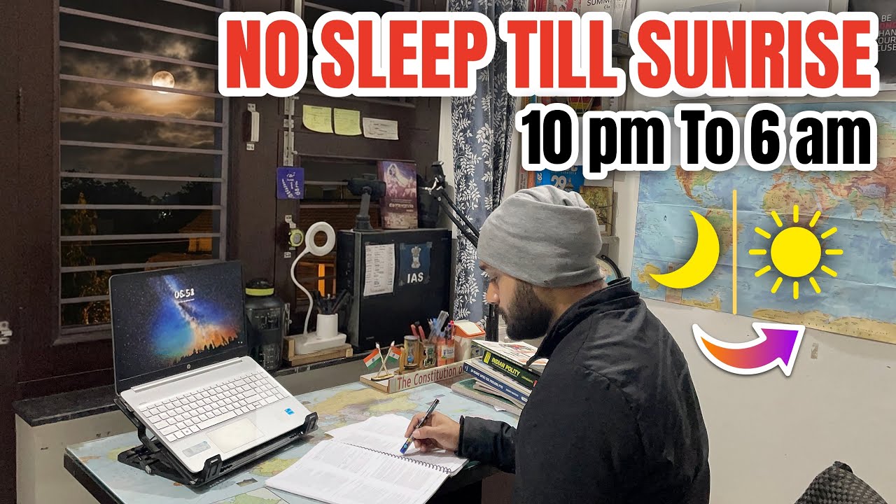 🌙 Raat Se Subah Tak | UPSC Aspirant Reality | No Sleep for UPSC 2026 🔥📚