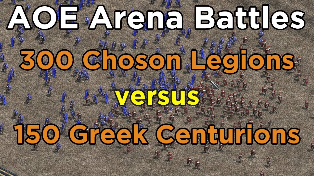 AoE Arena Battles - 300 Choson Legions vs 150 Greek Centurions