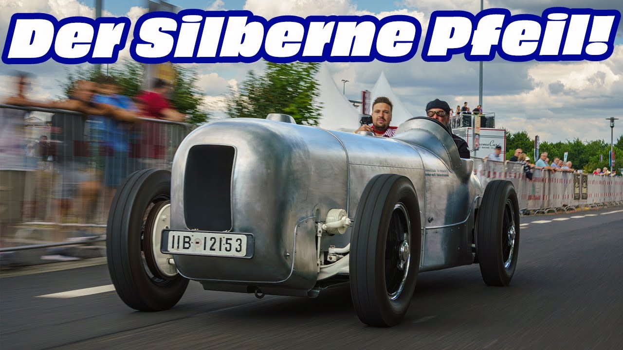 Der ECHTE Silberpfeil! Rundfahrt im Mercedes SSKL Avus Rennwagen von 1932 - Classic Days 2022