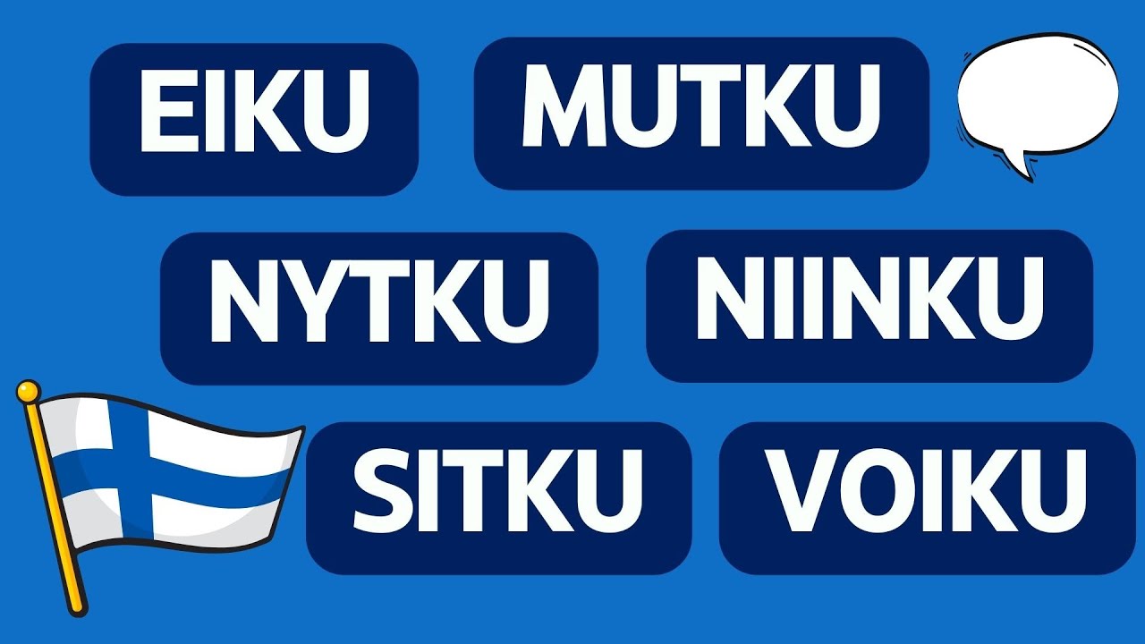 Puhekieli: eiku, mutku, nytku, niinku, sitku, voiku
