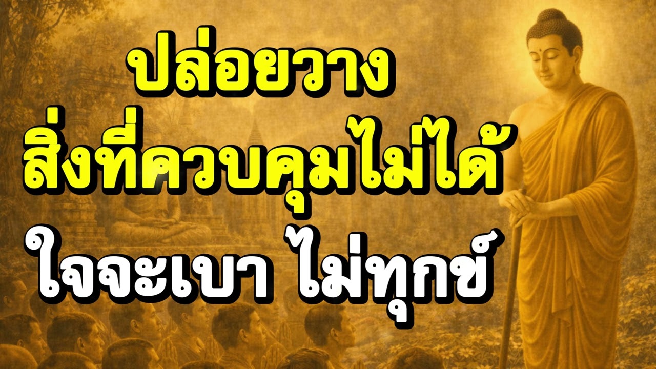 ปล่อยวาง สิ่งที่ควบคุมไม่ได้ ใจจะเบา ไม่ทุกข์ | ฟังธรรมะก่อนนอน | Ep.23