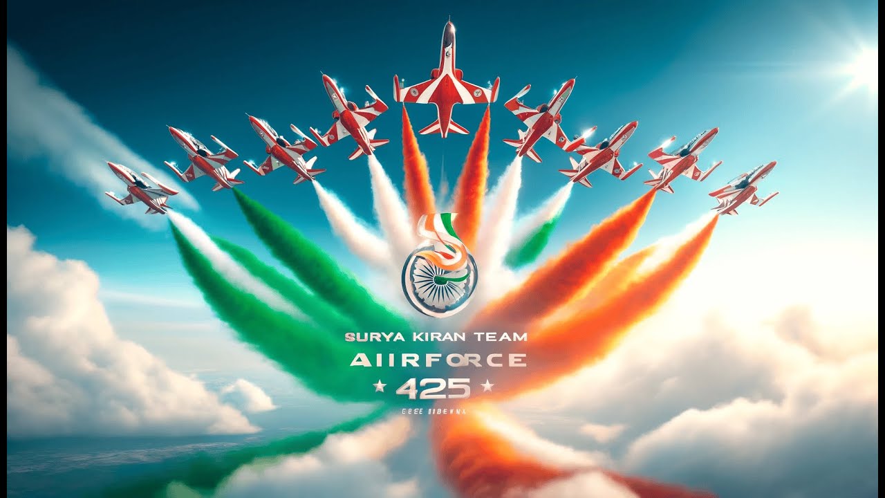 Stunning 4K Air Show 2025 ✈️ | Surya Kiran Jaw-Dropping Stunts | Full HD Experience #AirShow