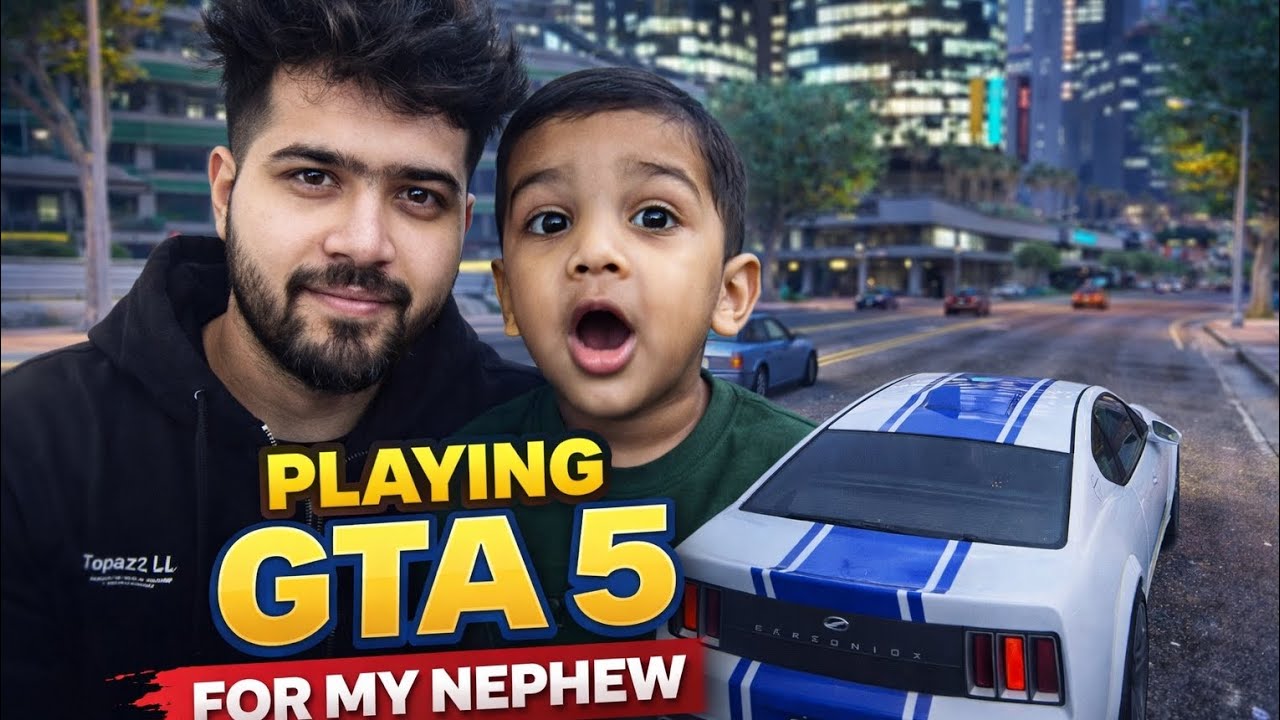 I am playing GTA 5 because my nephew wants to| GTA 5| Bike Riding