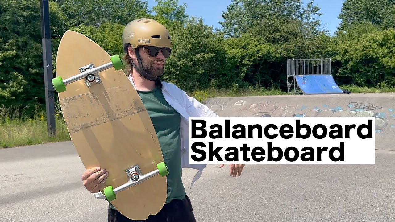 Ein Balanceboard als Skateboard benutzen TEST