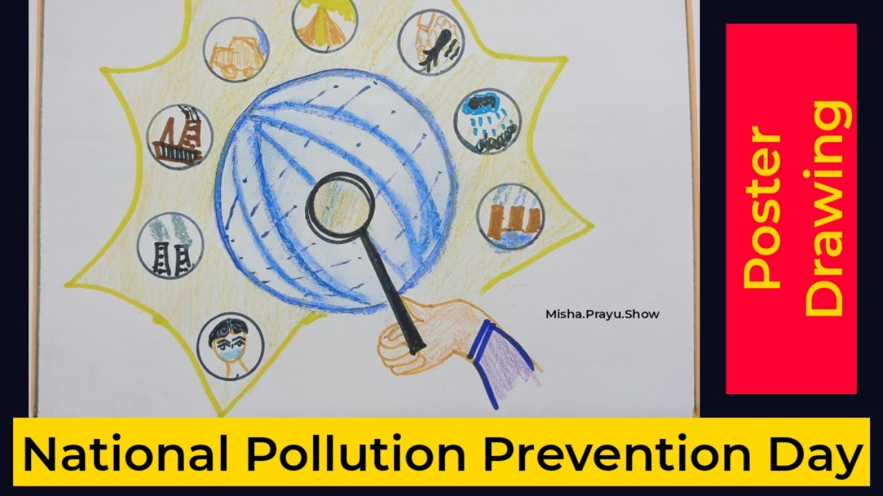 National Pollution control day 2021 Drawing | Poster on Pollution Control Drawing for Competition