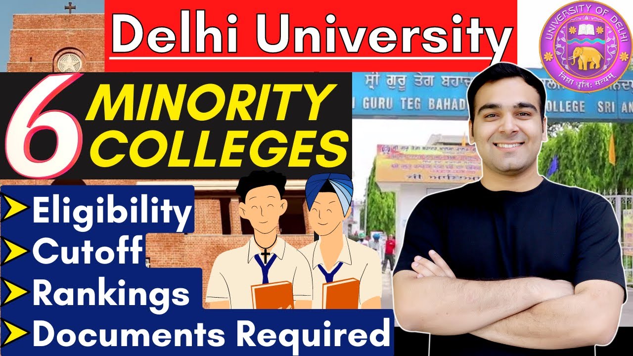 Minority Colleges in Delhi University🔥Minimum Requirements & Rankings