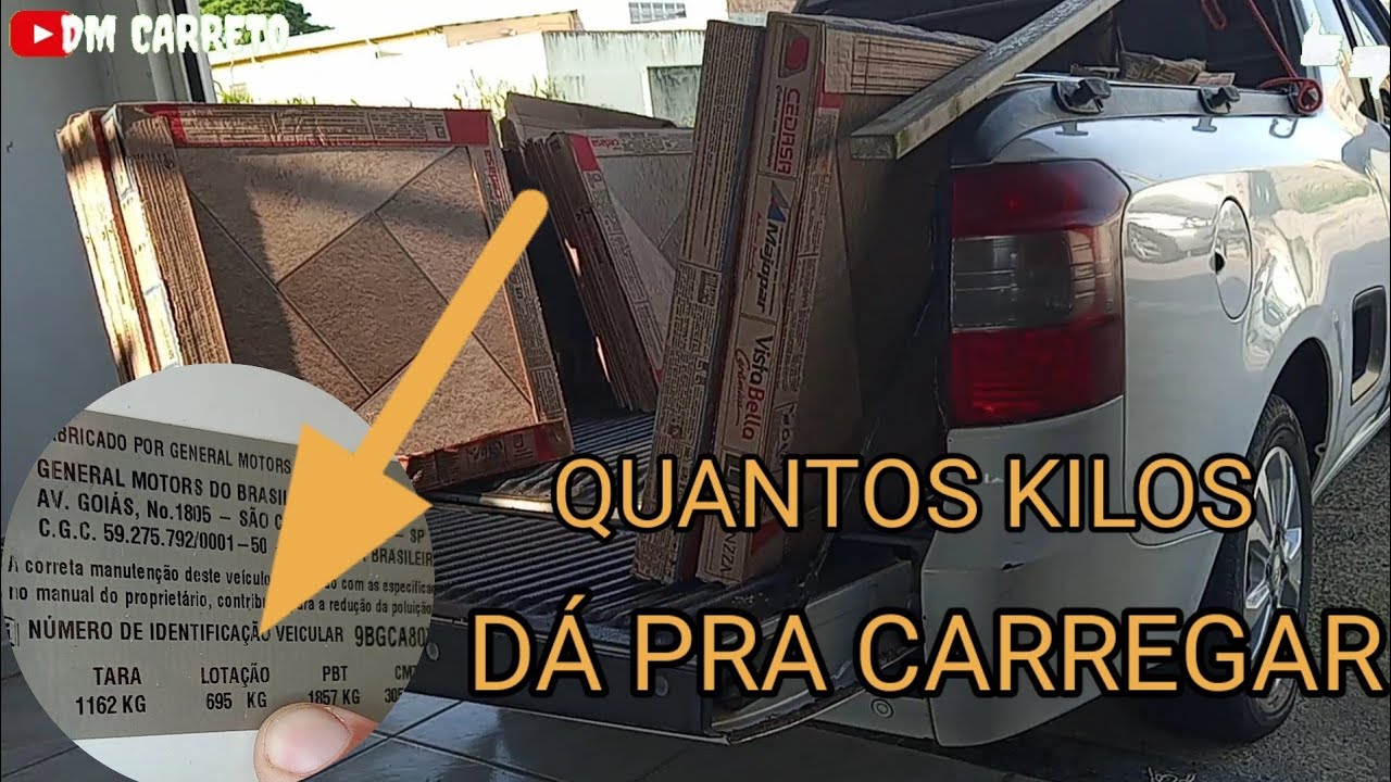 Qual a forma correta de colocar peso na pickup Montana