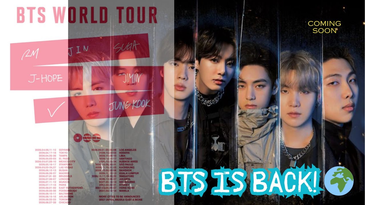BTS официально объявили о масштабном мировом турне 2026&ndash;2027 годов &mdash; полное расписание опубликовано!