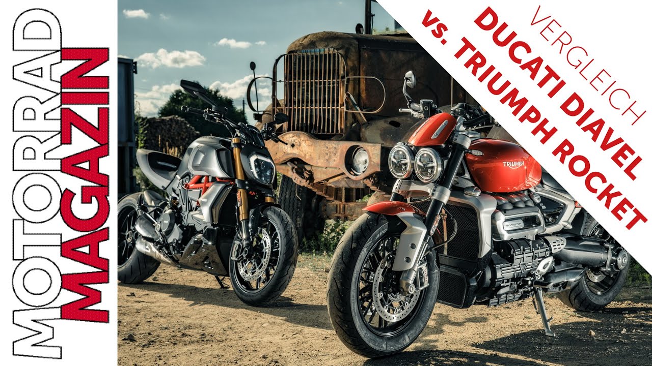 Ducati Diavel gegen Triumph Rocket: Drehmoment-Duell mit 240er Gummis - Vulkanausbruch der Emotionen