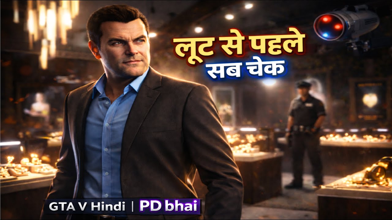 लूट से पहले सब चेक 😈💎 | Michael की Jewellery Heist Planning | GTA V Hindi | PD bhai