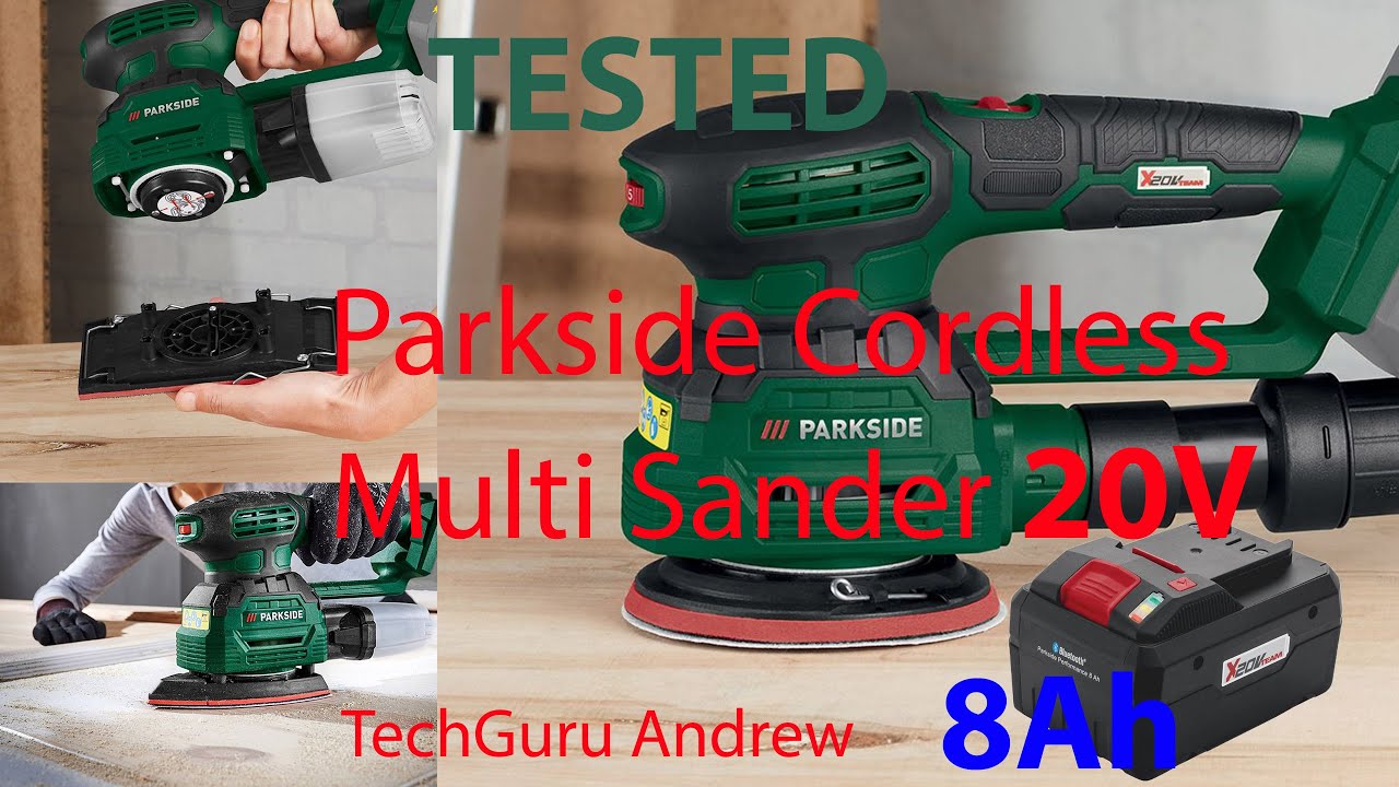 Беспроводная многофункциональная шлифовальная машина Parkside 20 В PMSA 20-Li A1