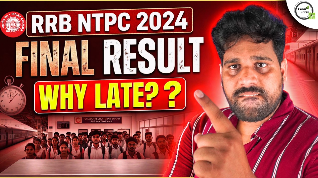 RRB NTPC Final Result 2024 😳 Still Not Declared After CBAT & Typing Test? Tejus Sir #rrbntpc2024