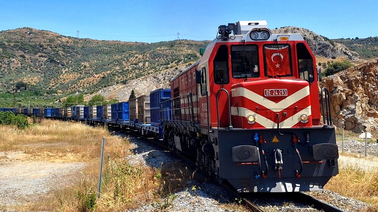 TCDD DE 24293 KÜKREYEREK SELÇUK RAMPASINI TIRMANIYOR. MUHTEŞEM SES.