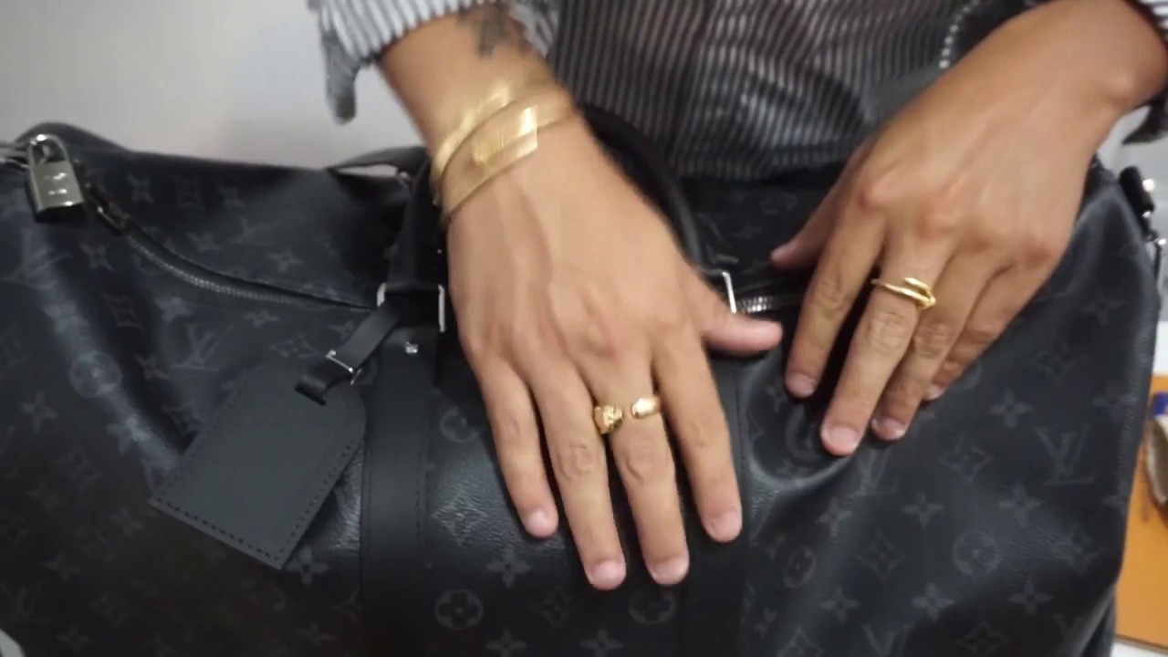 Unboxing New Louis Vuitton Monogram Eclipse Keepall 55 | Ariel Rosado