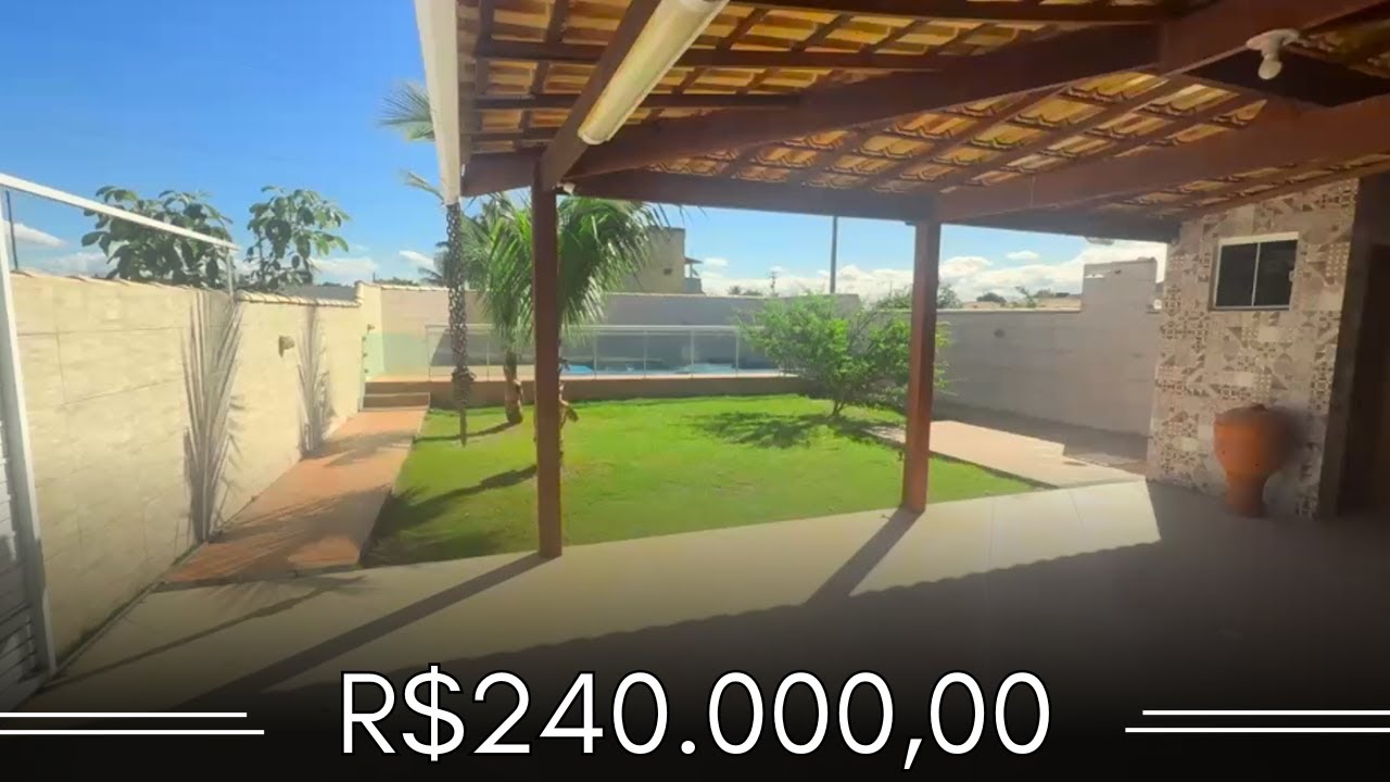 CASA COM QUINTAL MARAVILHOSO (R$240.000,00)
