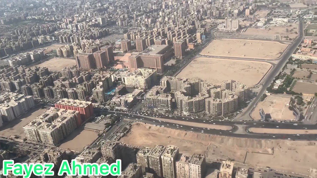 فرحه وانت جاي من سفر ولحظة نزول الطياره مطار القاهرة الدولي وتشوف اجواء مصر من الطياره جميله