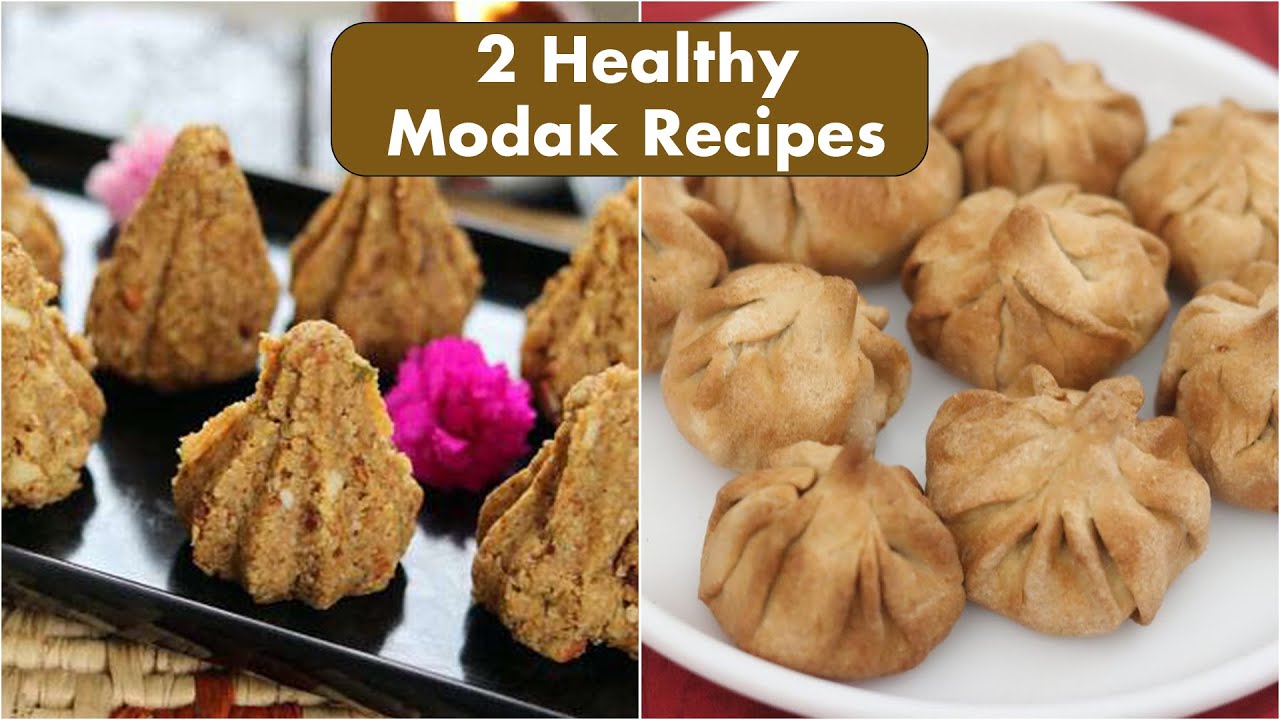 2 Quick & Healthy Modak Recipes for Ganesh Chaturthi | Easy Modak Recipes | Modak Healthy Kadai